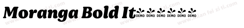 Moranga Bold It字体转换
